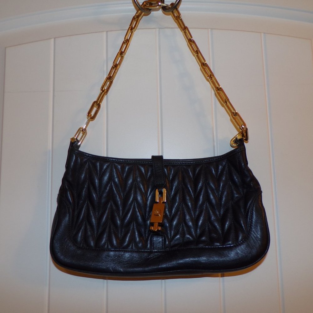 Authentic Gucci Purse with gold chain